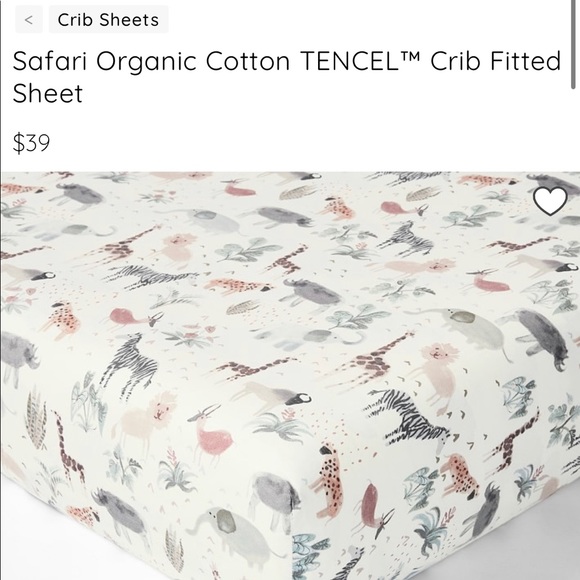 One Brand New Pottery Barn Crib Sheet - Picture 2 of 3